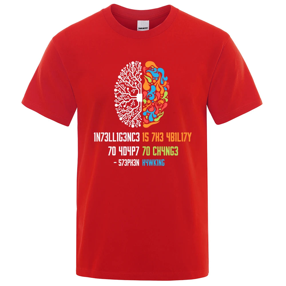 INTELLIGENCE IS THE ABILITY TO ADAPT TO CHANGE T-SHIRT