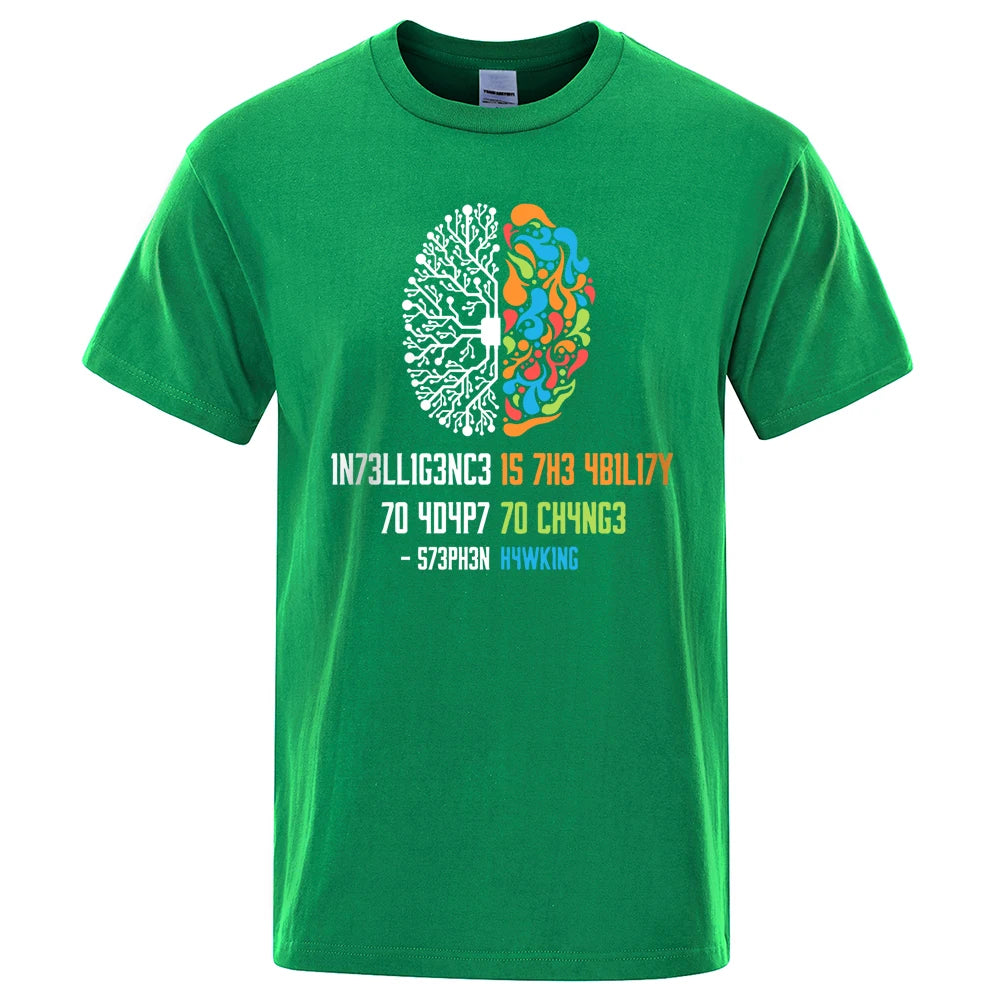 INTELLIGENCE IS THE ABILITY TO ADAPT TO CHANGE T-SHIRT