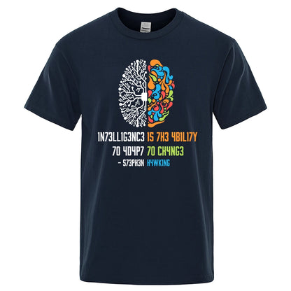 INTELLIGENCE IS THE ABILITY TO ADAPT TO CHANGE T-SHIRT