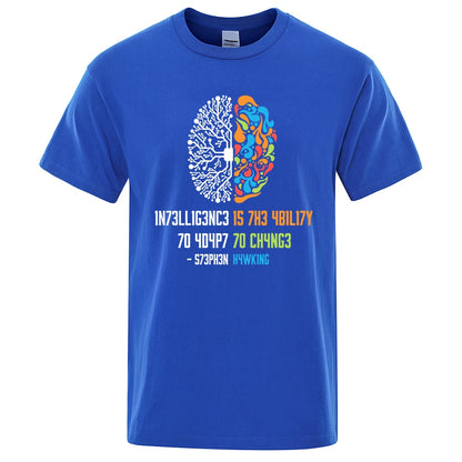 INTELLIGENCE IS THE ABILITY TO ADAPT TO CHANGE T-SHIRT